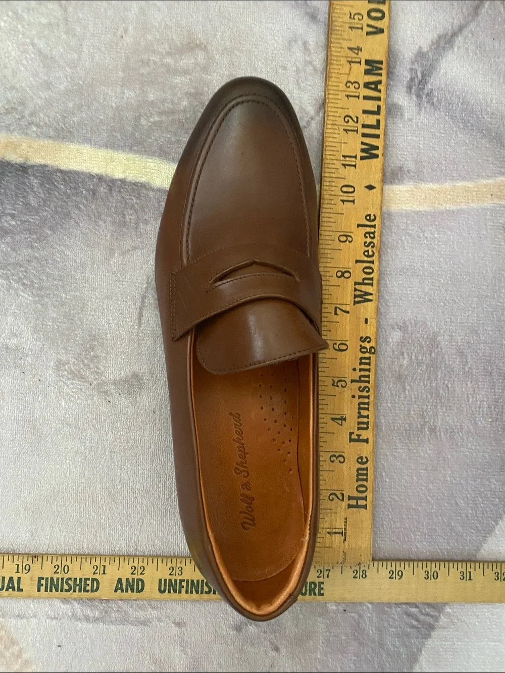 Wolf & Shepherd leather upper loafer men’s size 12.5